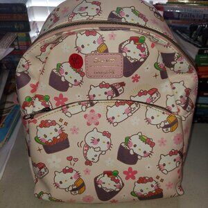 Loungefly Sanrio Hello Kitty Sushi Rolls Mini Backpack Bag Purse Kawaii Y2k 90’s